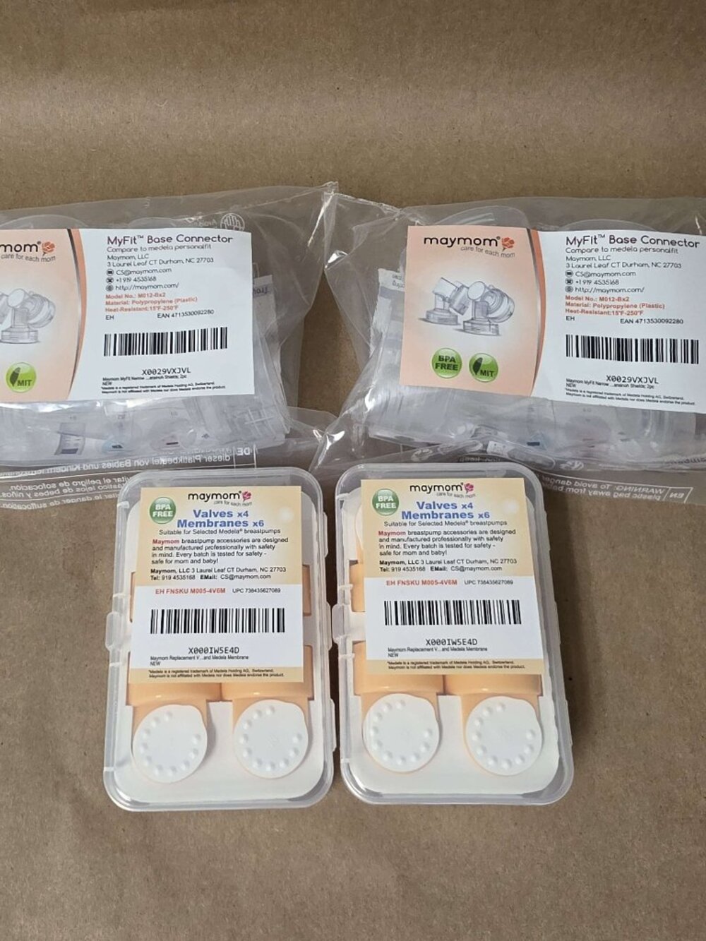 NEW Sealed Medela Valves, Membranes & Base Connectors by Maymom